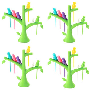 Fancy Bird Fork, Attractive On Table and Ideal Fork for Eating Fruits(Pack of 4)