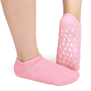 1 pair moisturize spa socks repair cracked skin treatment gel soft moisturizing feet socks gel silicone gel booties spa insoles