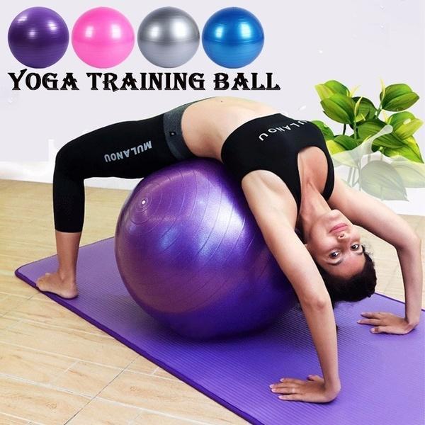 ambitionofcreativity in sports fitness anti burst gym ball with pump 45 cm 65 cm and 75 cm by ambitionofcreativity in
