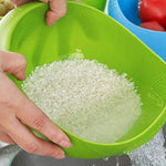 2062 plastic rice bowl strainer colander