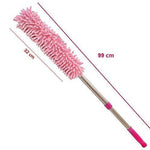 707 multipurpose microfiber cleaning duster with extendable telescopic wall hanging handle