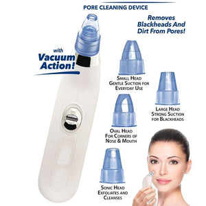 0351 4 in 1 blackhead whitehead extractor remover device acne pimple pore cleaner vacuum suction tool