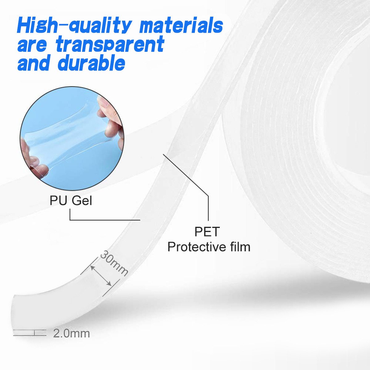 882 double sided nano adhesive tape 3 miter washable traceless nano gel tape multipurpose