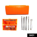 stainless steel professional 5 in 1 multi function screwdriver kit multicolour