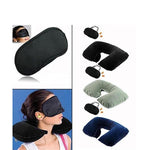 buyerzone cotton and polyester 3 in 1 air travel kit with pillow ear buds and eye maskassorted 1