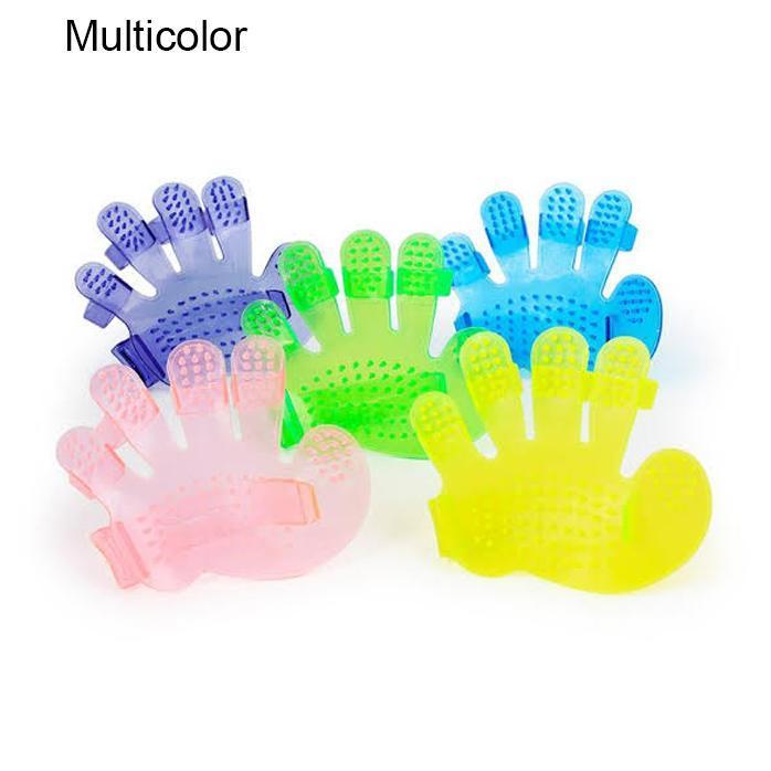 0172 rubber pet cleaning massaging grooming glove brush
