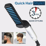 ambitionofcreativity in personal care mens beard and hair curling straightener modelling comb