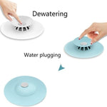 1163 creative 2 in 1 silicone sewer sink sealer cover drainer multicolour