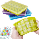 1144 silicone ice cube trays 2 pack 24 cavity per ice tray multicolour