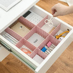 1164 plastic grid drawer divider household storage strips pack of 8