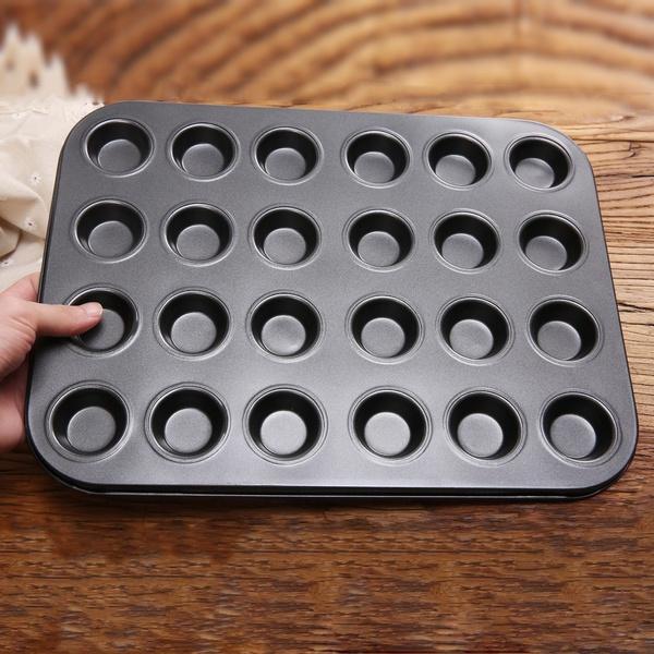 2338 muffin cupcake mould bakeware pan tray mould maker 24 slot round shape