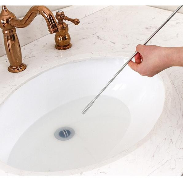 1595 metal wire brush hand kitchen sink spring cleaner sewer dredging tool