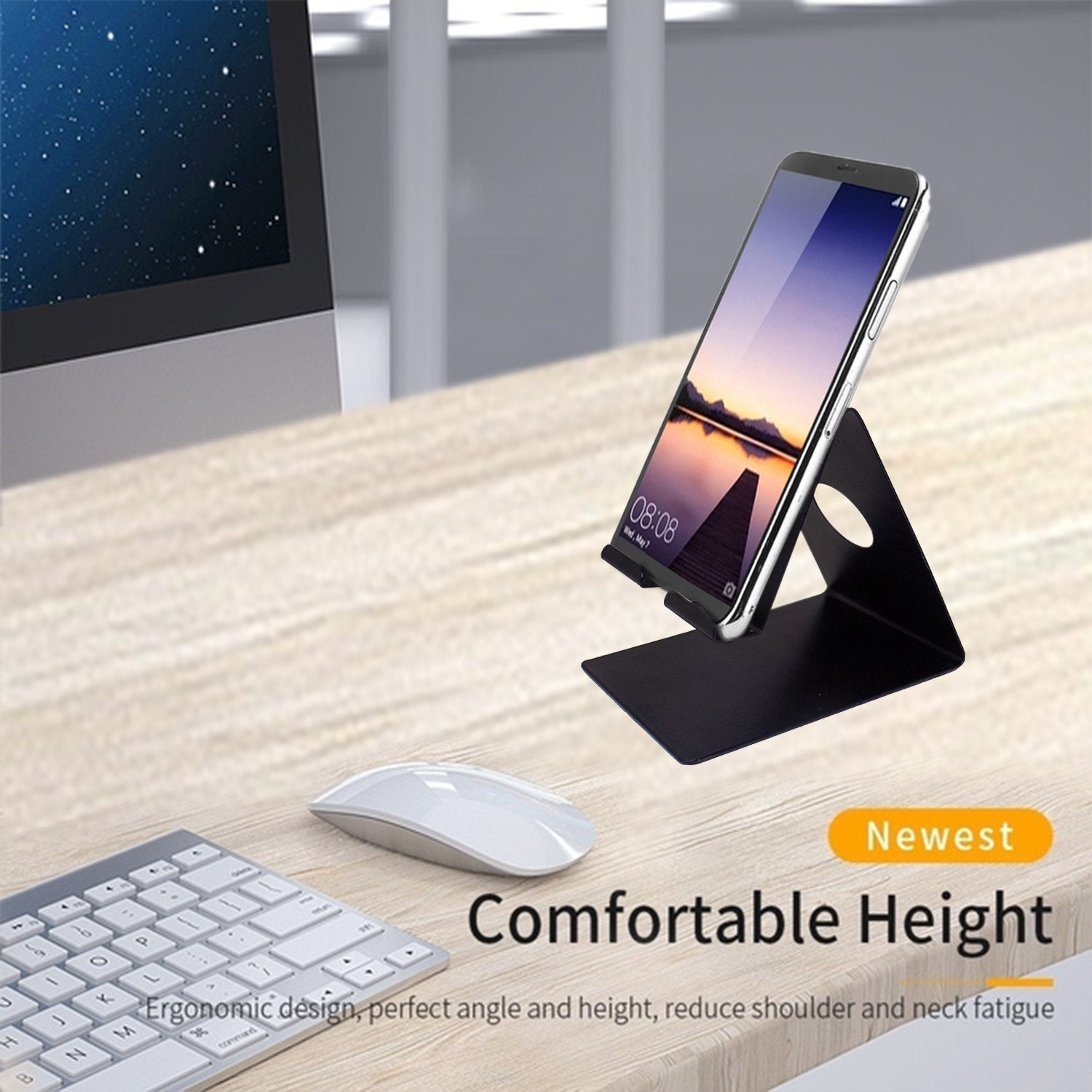 0801 metal stand holder for mobile phone and tablet