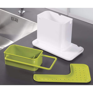 2155 plastic 3 in 1 stand for kitchen sink organizer dispenser for dishwasher liquid