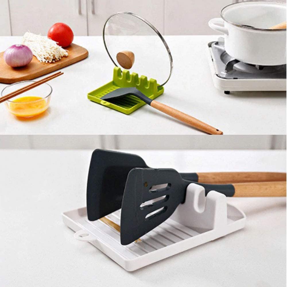 2121 multi functional spatula holder rest for kitchen utensils