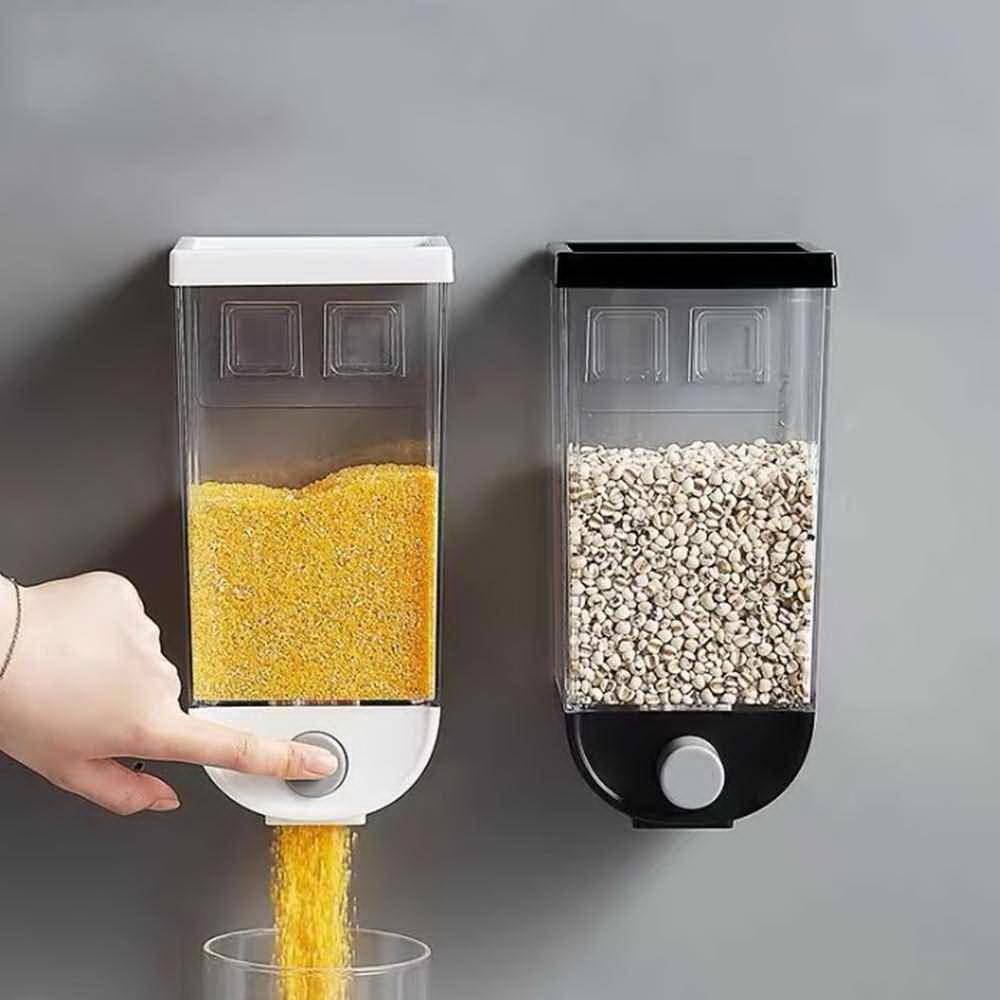 2325 wall mounted cereal dispenser tank grain dry food container 1500ml