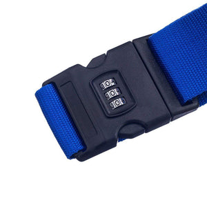 7401 secure adjustable code luggage strap lock belt for suitcase baggage