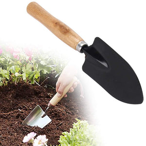 hand digging trowel steel black