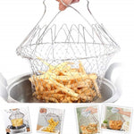 chef basket foldable strainer kitchen tool 1