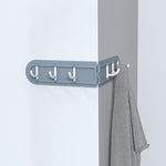 Folding Wall Mounted 6 Hooks Storage Hanging  Hook Holders