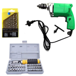 Metal Power Tool Kit (Multicolor, 55-Pieces)