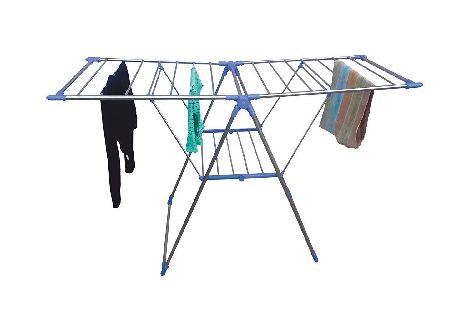 731 adjustable stainless steel 2 wings foldable butterfly cloth drying stand rack