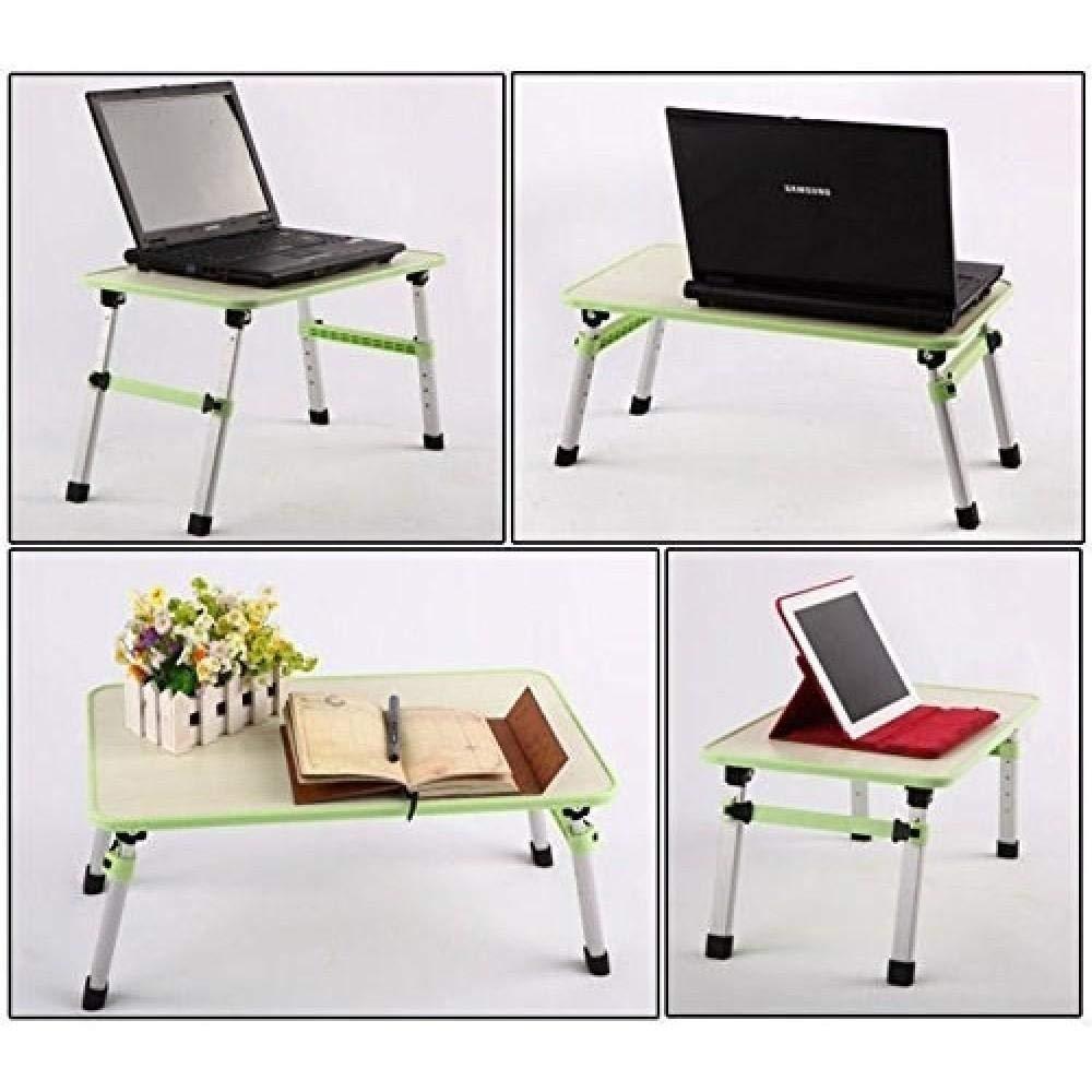 height adjustable foldable multi function portable laptop desk table study table bed table laptop table without fan