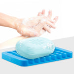 1071 self draining drying mat silicone soap dish