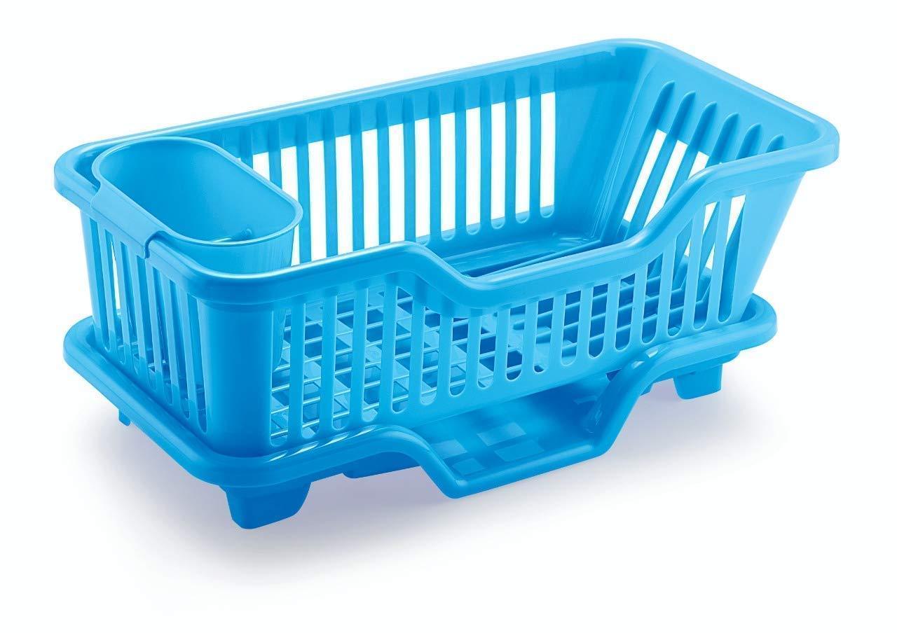 plastic kitchen sink dish drainer drying rack washing holder basket random colour