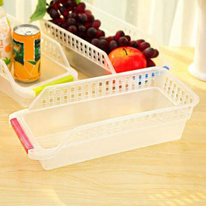 2055 ambitionofcreativity in kitchen plastic fridge space saver organizer basket rack 4 pcs