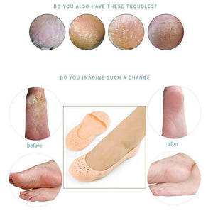 1352 anti crack silicone gel foot protector moisturizing socks