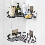 Kitchen Organiser Corner Shelf - Wall Mount Stainless Steel Storage Rack ( Pack of 1 )