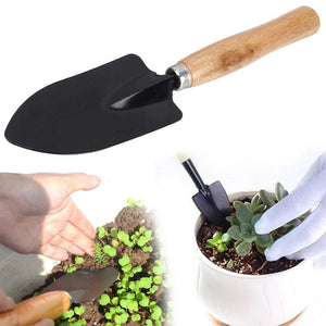 hand digging trowel steel black