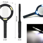 1573 magnifying glass with 3 led light 3x power and rubberized handle