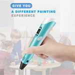 3D Printing Pen with Filament Refills (3D Printing Pen with 3 PLA Filament)