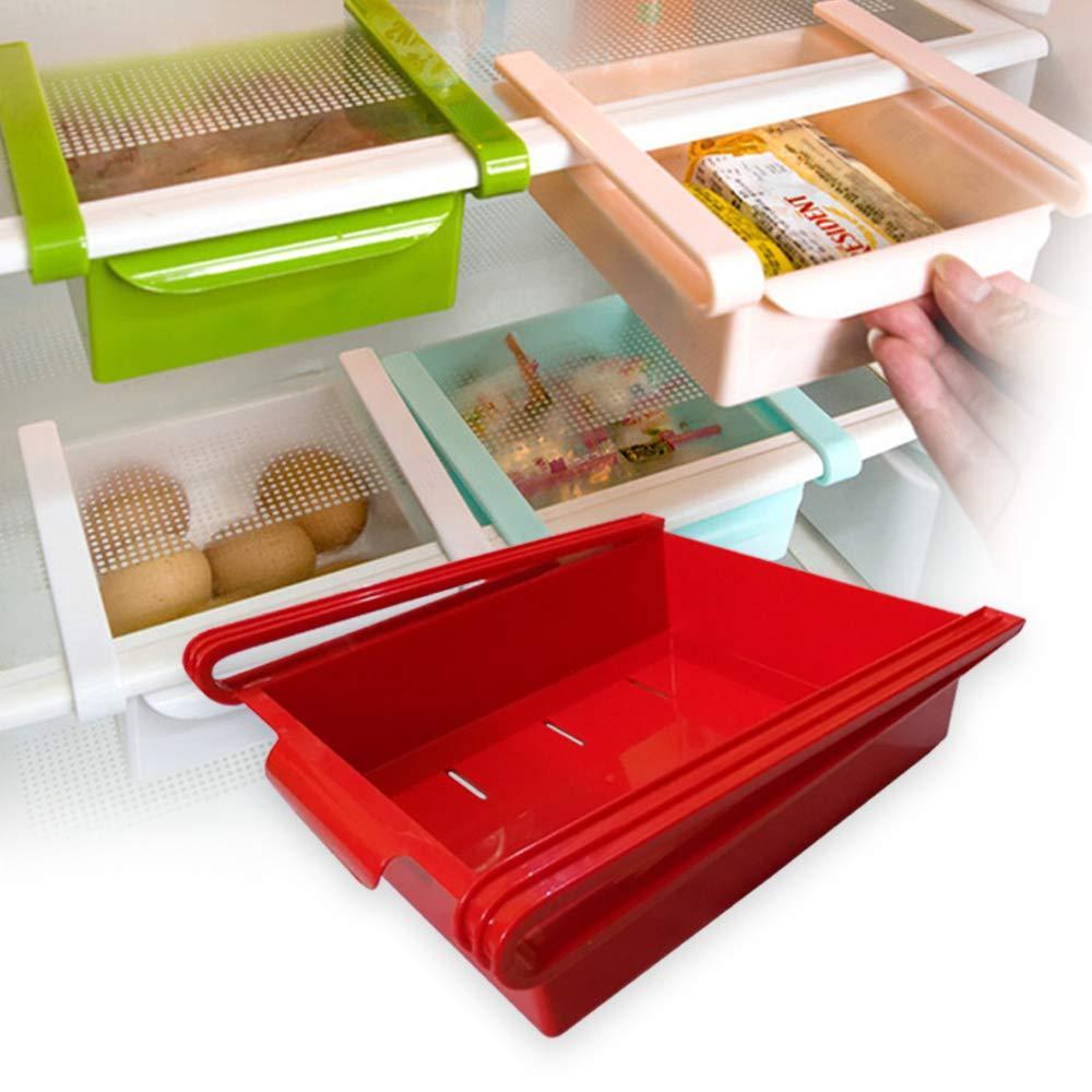 kitchen fridge space saver organizer slide storage racks shelf 1 pcs