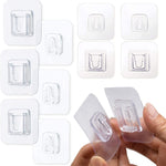 Double-Sided Adhesive Wall Hooks, Waterproof and Oilproof Reusable Seamless Hooks