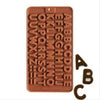 5856 abc alphabet birthday silicone mold candy chocolate mould