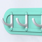 Folding Wall Mounted 6 Hooks Storage Hanging  Hook Holders