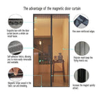 Mesh Screen Net Home Magnetic Foldable Anti Mosquito Door Curtain