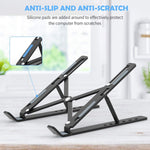 1320 adjustable laptop stand holder with built in foldable legs