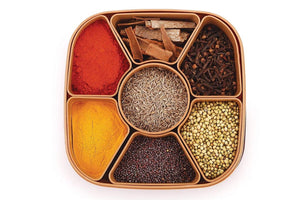 2198 masala rangoli box dabba for keeping spices