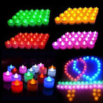 241 festival decorative led tealight candles multi 1