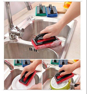 222 tile cleaning multipurpose scrubber brush with handle