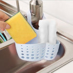 762 adjustable kitchen bathroom water drainage plastic basket bag with faucet sink caddy