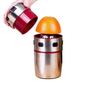 7001 manual hand portable juicer with strainer and container
