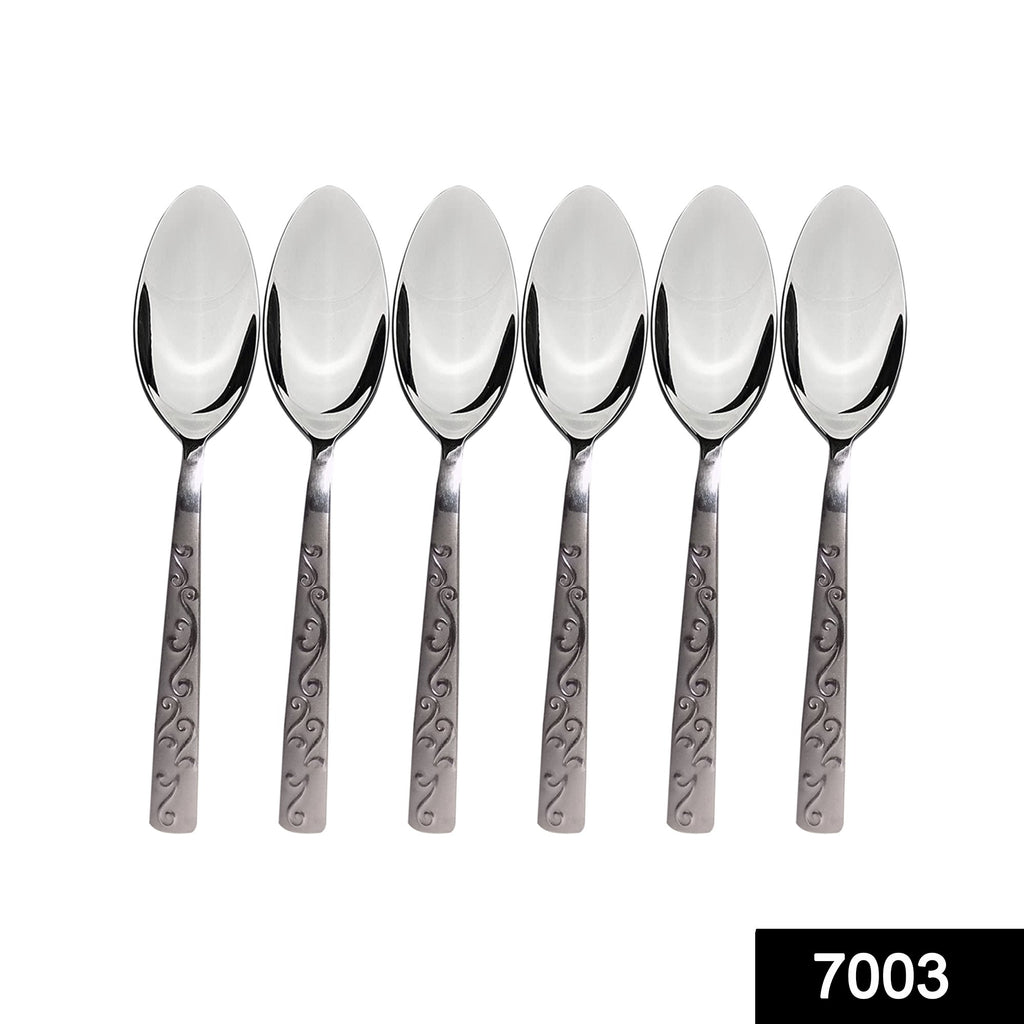 7003 stainless steel small spoon for home kitchen set of 6 pcs