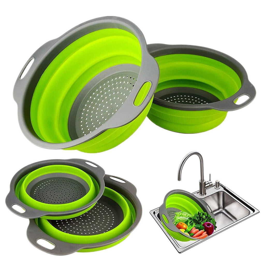 Foldable Silicone Kitchen Drainer Strainer Basket