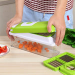 2203 plastic big 16 in 1 dicer with cutter with easy push and pull button