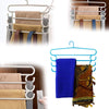 0231 -4 Layer Plastic Hangers (Multicolour, 1 pc)
